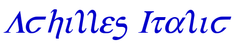 Achilles Italic 字体